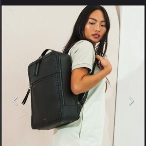 CALPAK Kaya 15 inch Laptop Backpack in Gunmetal Black